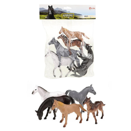 Toi-toys toi jouets chevaux 5 pièces dans un sachet