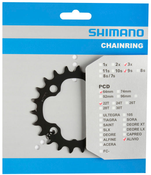 Shimano Chain Top 22T Deore FC-M590 Black