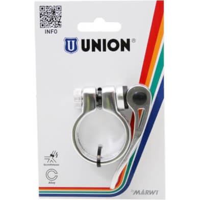 Pince de stylo de siège Union avec untendeur rapide 34,9 argent