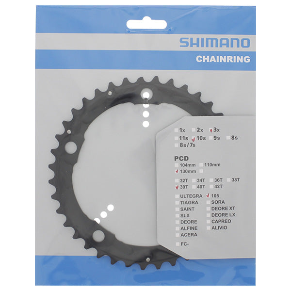 Shimano Page 10V 39T 105 Triple Black FC-5703