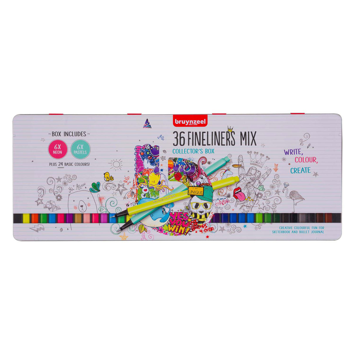 Bruynzeel set de feutres fins 36 couleurs