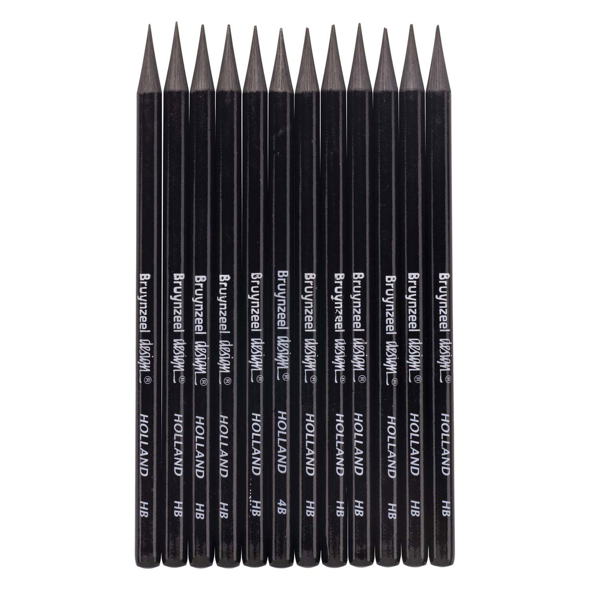 Marqueur graphite Bruynzeel design graphite hb - 12 pcs.