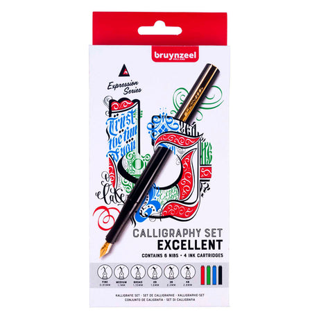 Set de calligraphie Bruynzeel 14 pièces