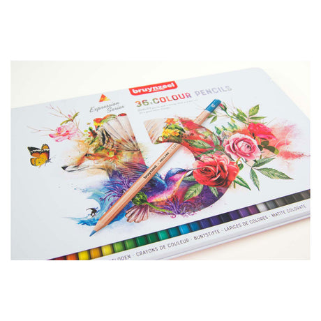 Crayons de couleur Bruynzeel 36pcs expression