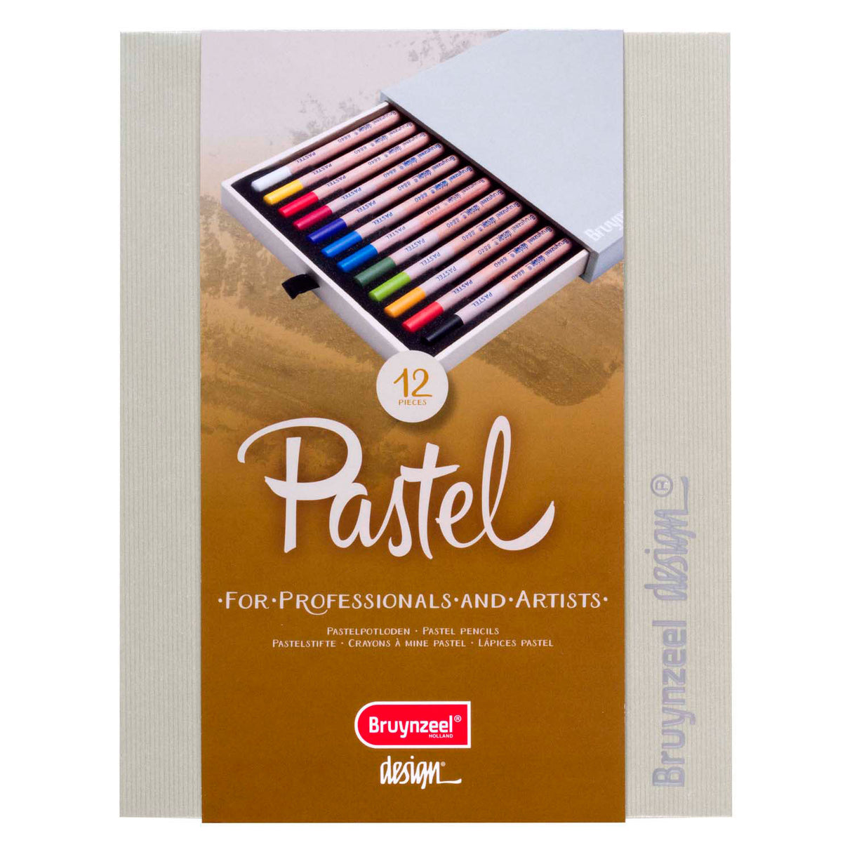 Boîte à crayons pastel design Bruynzeel, 12 couleurs