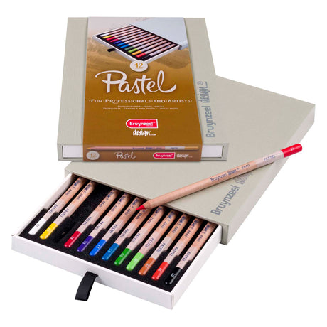 Boîte à crayons pastel design Bruynzeel, 12 couleurs