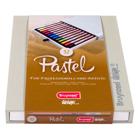 Boîte à crayons pastel design Bruynzeel, 12 couleurs