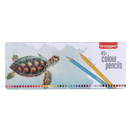 Boîte de 45 crayons de couleur Tortue Bruynzeel