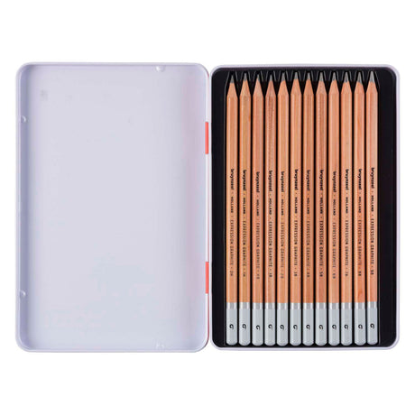 Crayons graphite expression Bruynzeel boîte de 12