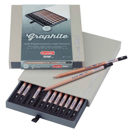 Boîte en graphite design Bruynzeel 12 pièces
