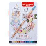 Bruynzeel crayons de couleur expression tons pastel boîte de 12