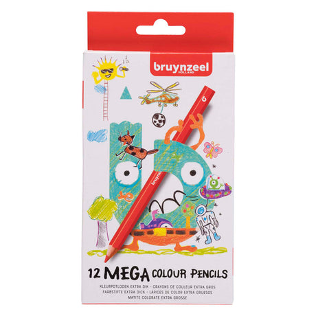 Bruynzeel méga crayons de couleur set 12
