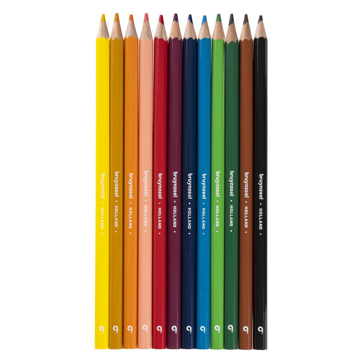 Bruynzeel 12 crayons de couleur en boîte - martin-pêcheur