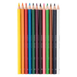 Ensemble de 12 crayons de couleur triples Bruynzeel