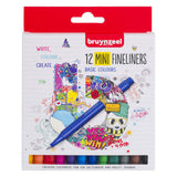 Bruynzeel fineliner mini set 12 couleurs
