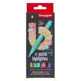 Bruynzeel surligneur set pastel 4 couleurs