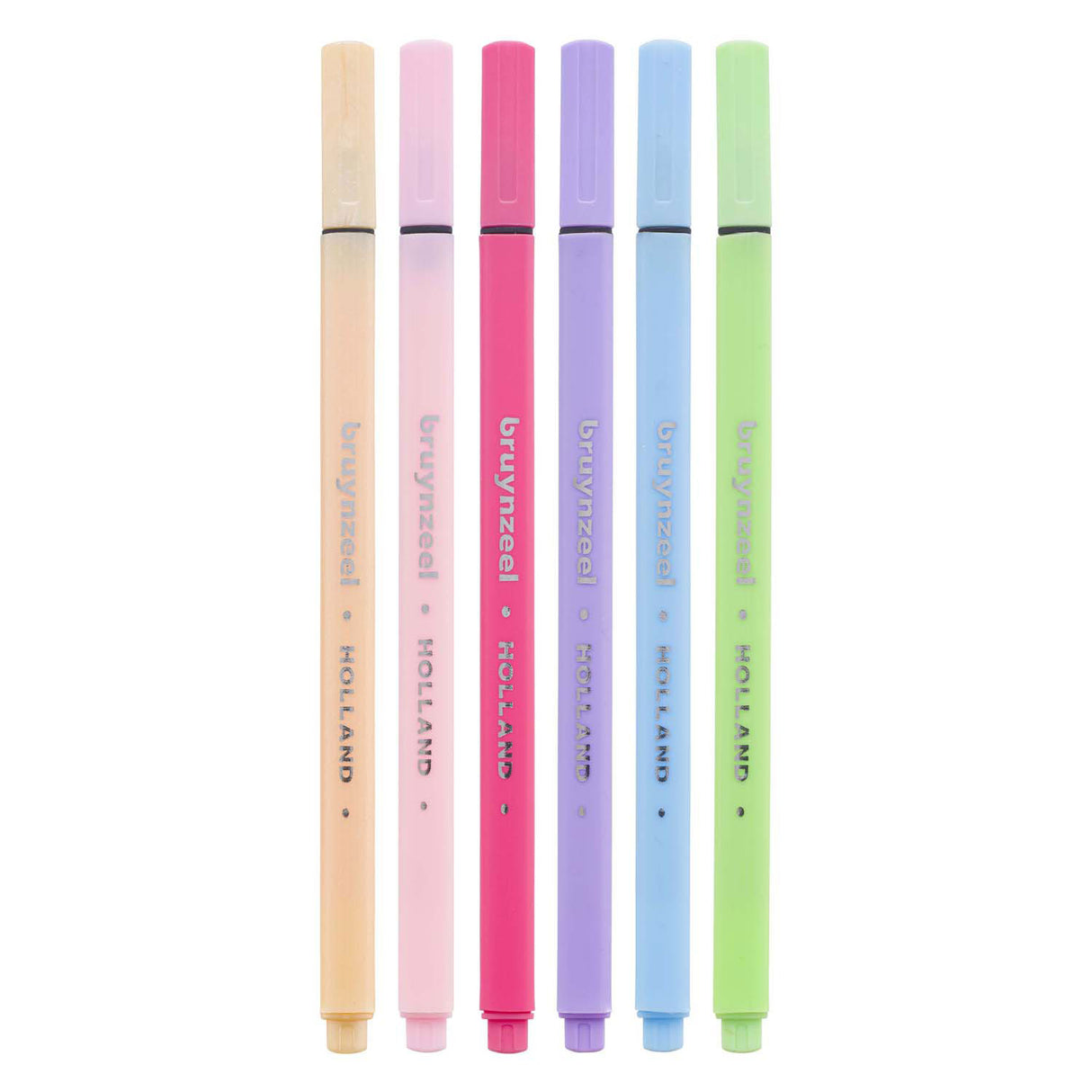 Bruynzeel set de feutres fins 6 couleurs pastel