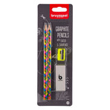 Ensemble de crayons graphite Bruynzeel néon