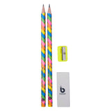 Ensemble de crayons graphite Bruynzeel néon