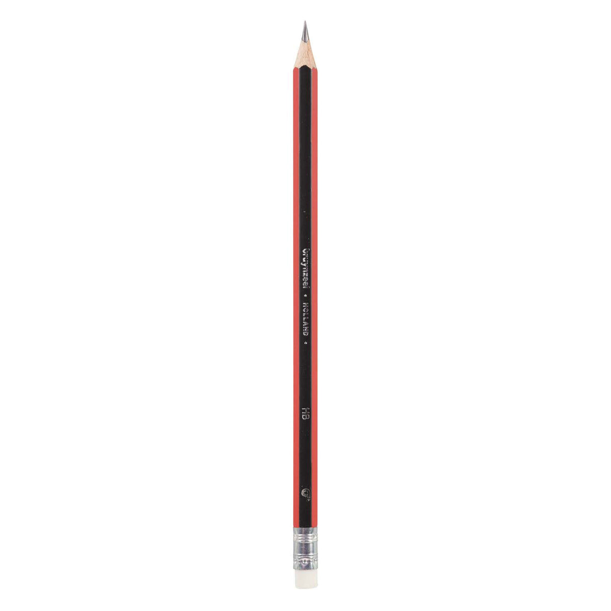 Crayon graphite Bruynzeel hb noir-rouge et gomme