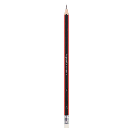 Crayon graphite Bruynzeel hb noir-rouge et gomme