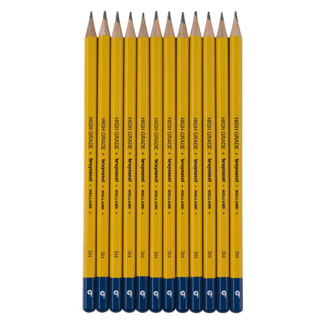 Crayon graphite Bruynzeel burotek 3h