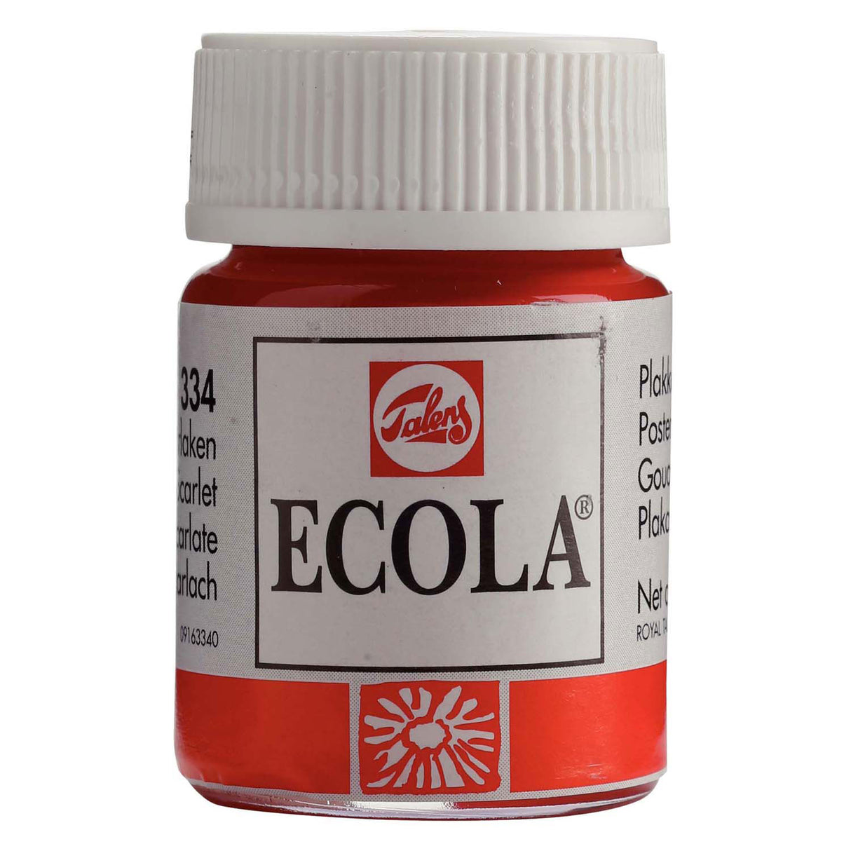 Bruynzeel ecola gouache flacon 16ml écarlate 334