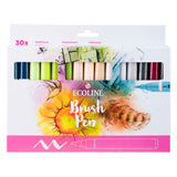 Bruynzeel ecoline set de stylos pinceaux supplémentaires, 30 couleurs