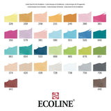 Bruynzeel ecoline set de stylos pinceaux supplémentaires, 30 couleurs