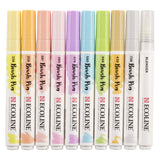 Bruynzeel – ensemble de stylos pinceaux ecoline, pastel, 10 couleurs