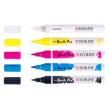 Bruynzeel ecoline – ensemble de stylos pinceaux primaires, 5 couleurs