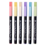 Sakura koi – ensemble de stylos pinceaux de coloration, pastel, 6 couleurs