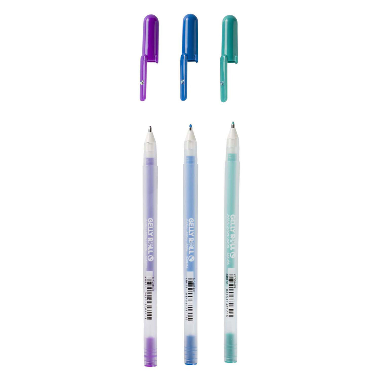 Sakura moonlight set 3 stylos gel océan