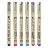 Trousse Sakura pigma micron 05 avec 6 couleurs de base