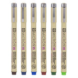 Trousse Sakura pigma micron 05 avec 6 couleurs de terre