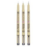 Étui à feutres fins Sakura pigma micron - 3 feutres fins - noir