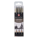 Sakura pigma micron trousse 3 fineliners noir 08-10-12 large