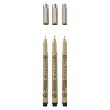 Sakura pigma micron trousse 3 fineliners noir 08-10-12 large