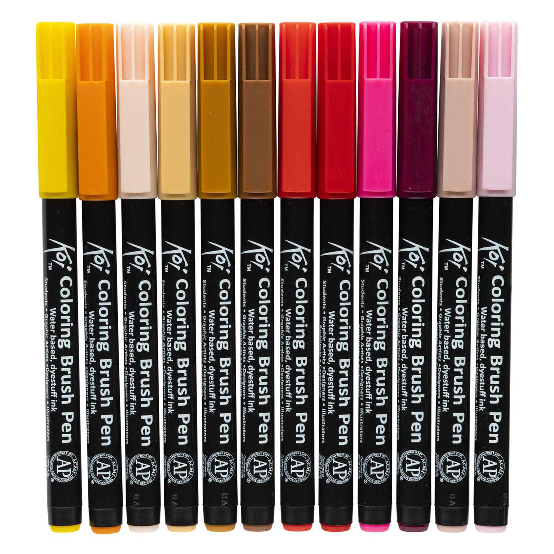 Ensemble de stylos pinceaux de coloration Sakura koi, 24 couleurs