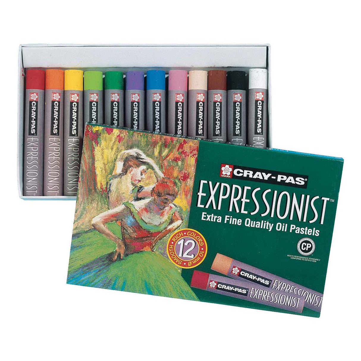 Sakura cray-pas expressionniste lot de 12 pastels à l'huile