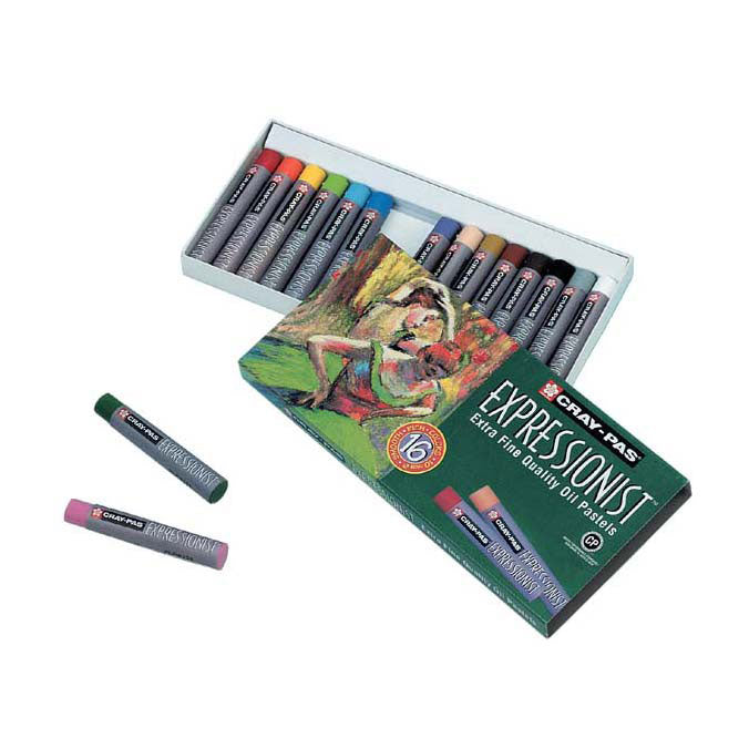 Sakura cray-pas expressionniste lot de 16 pastels à l'huile