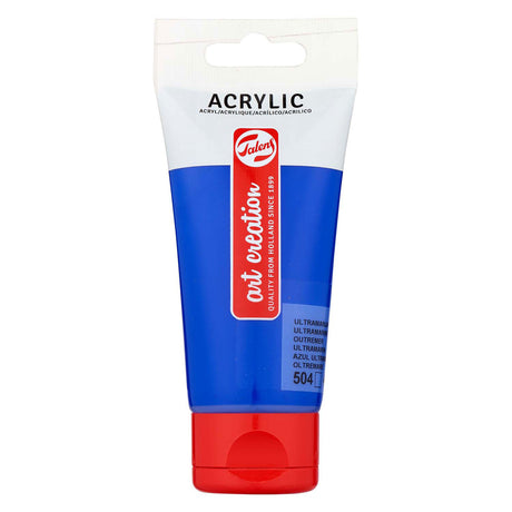 Talens art création peinture acrylique tube 75ml outremer 504