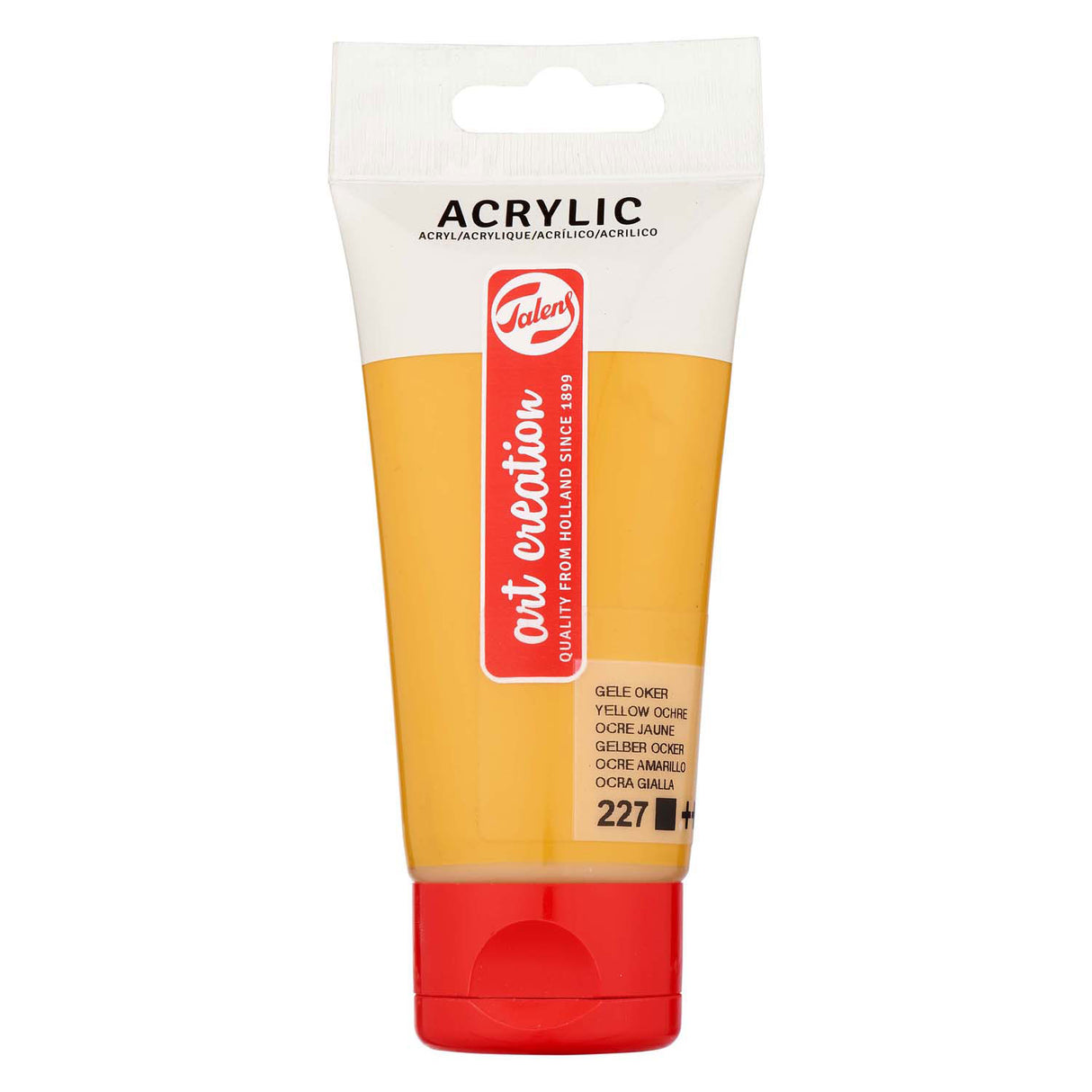 Peinture acrylique Talens art création tube de 75 ml, ocre jaune (227)