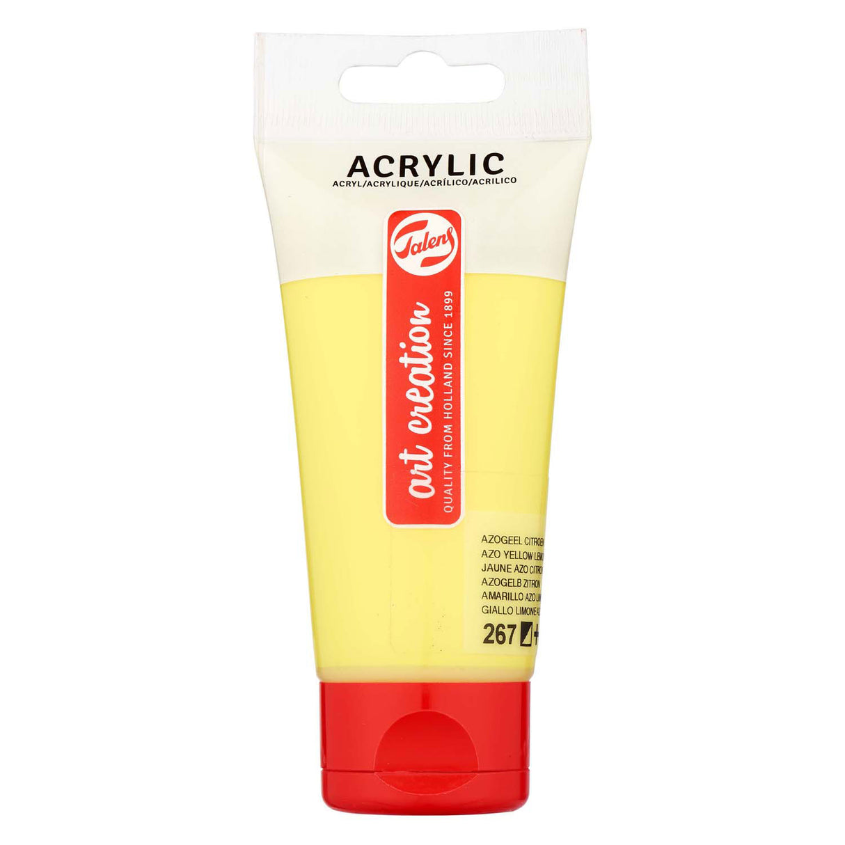 Talens art création peinture acrylique tube 75ml azo jaune citron 267