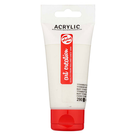 Talens art création peinture acrylique tube 75ml titane buff donk 290