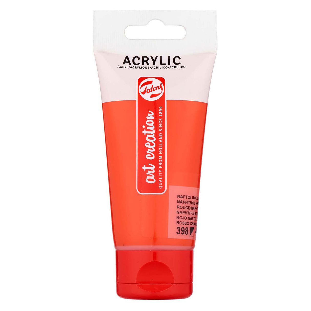 Talens art création peinture acrylique tube 75ml naphtol rouge clair
