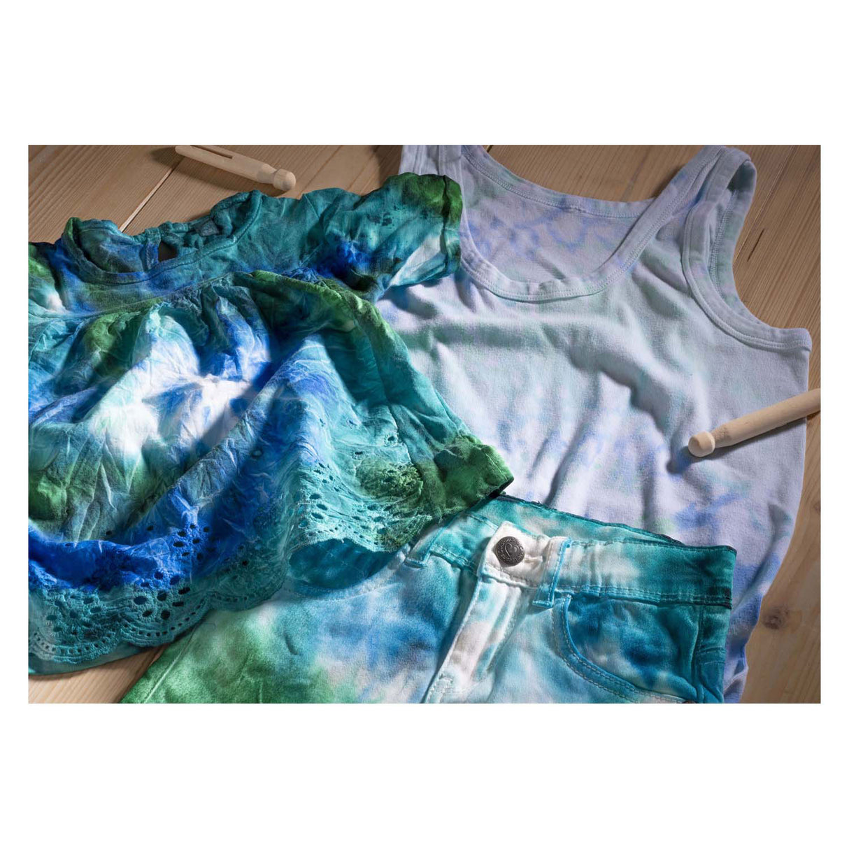 Talens art création tie-dye set bleu, 3x85ml