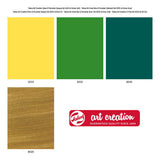 Talens art creat.verre porcelaine opaque 4x30ml vert or