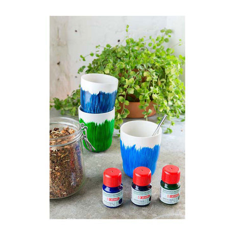 Talens art création verre porcelaine transp. 4x30ml bleu