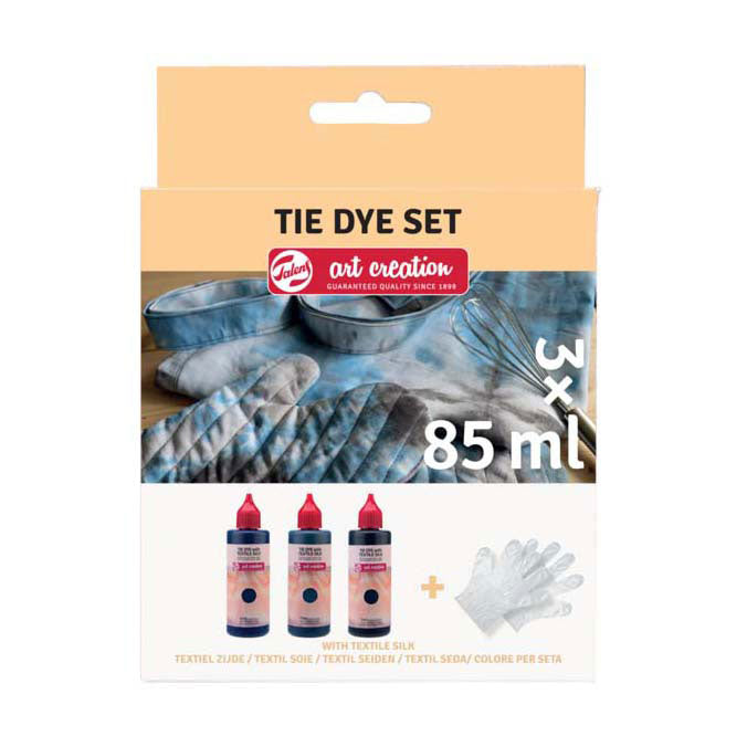 Talens art création tie-dye ensemble noir, 3x85 ml